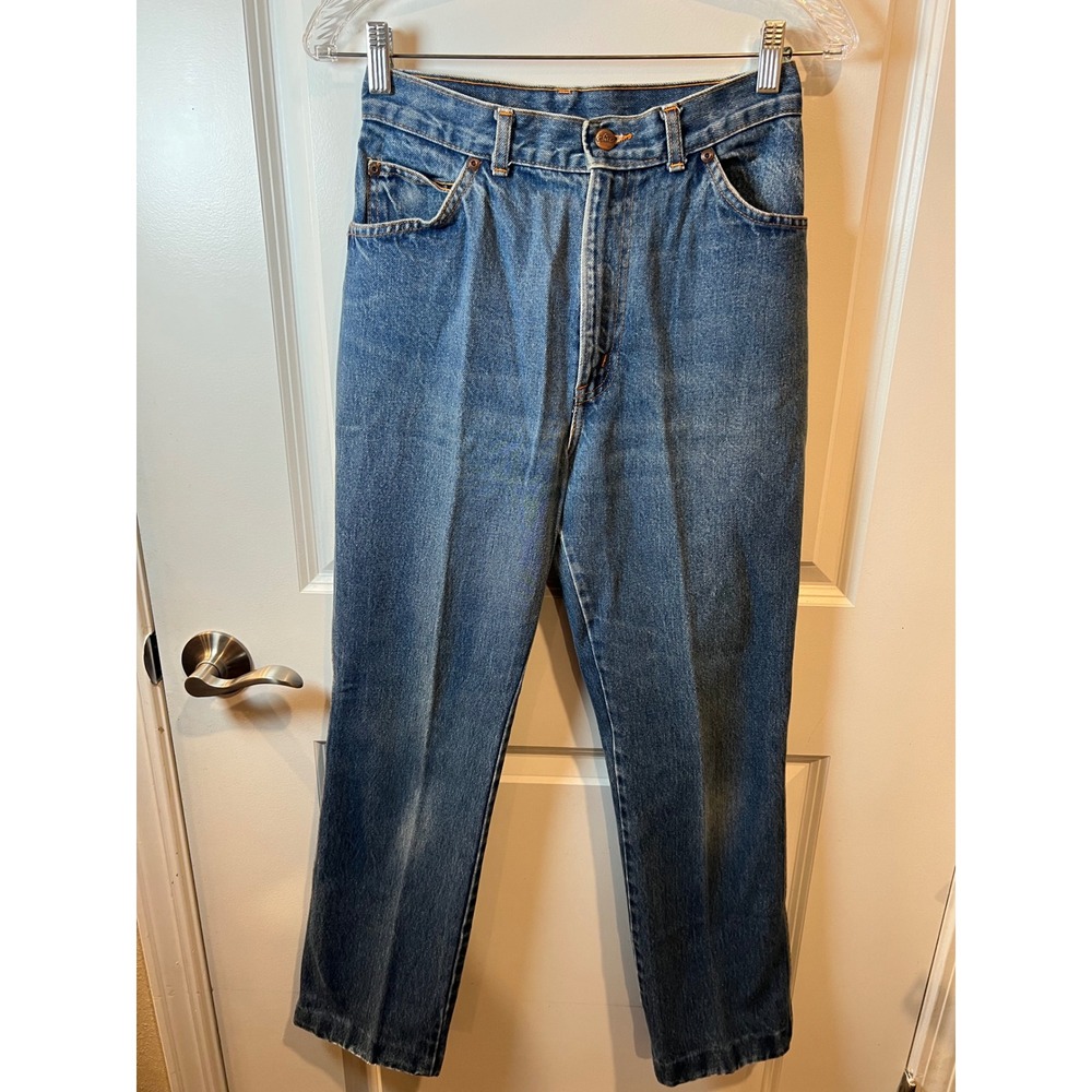 Chic Women Jeans‎ Vintage High Waisted Tapered Medium Wash Blue 10/11
